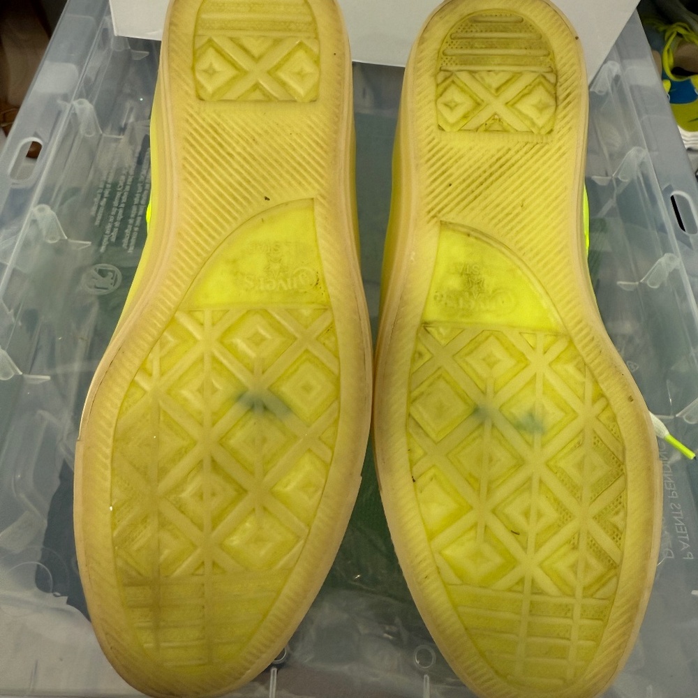 Converse Chuck Taylor All Star High Top 'Neon Yellow' | Men’s 10 Leather - Picture 9 of 13